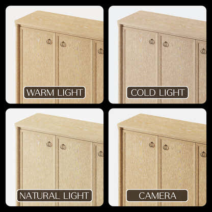 Maison Oak Shoe Storage Cabinet