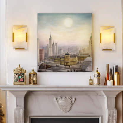 Maris Alabaster Wall Sconce 10"H