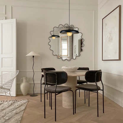 MineraLight Alabaster Industrial Pendant Light 41cm D