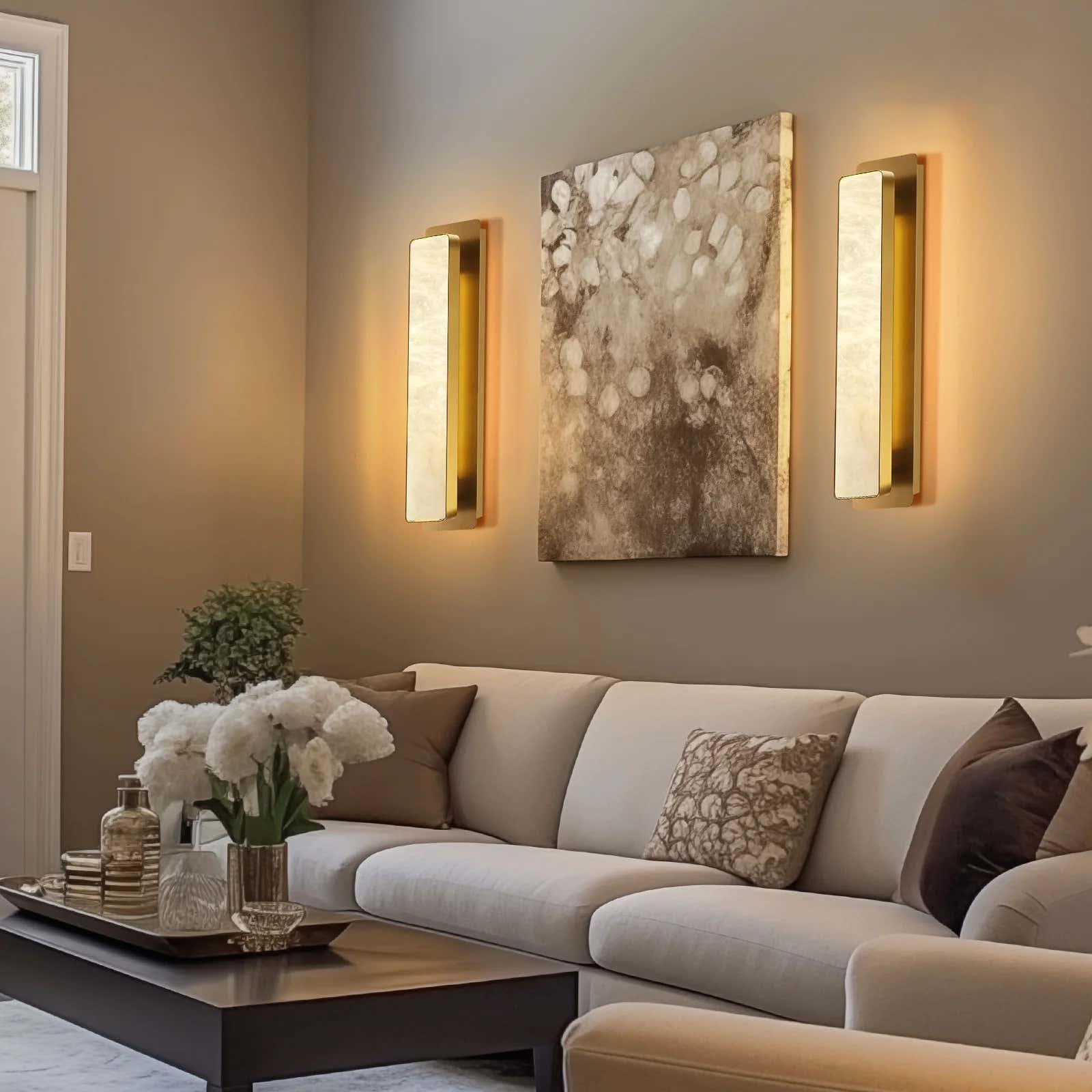 Mintreux Alabaster Wall Sconces 20"H