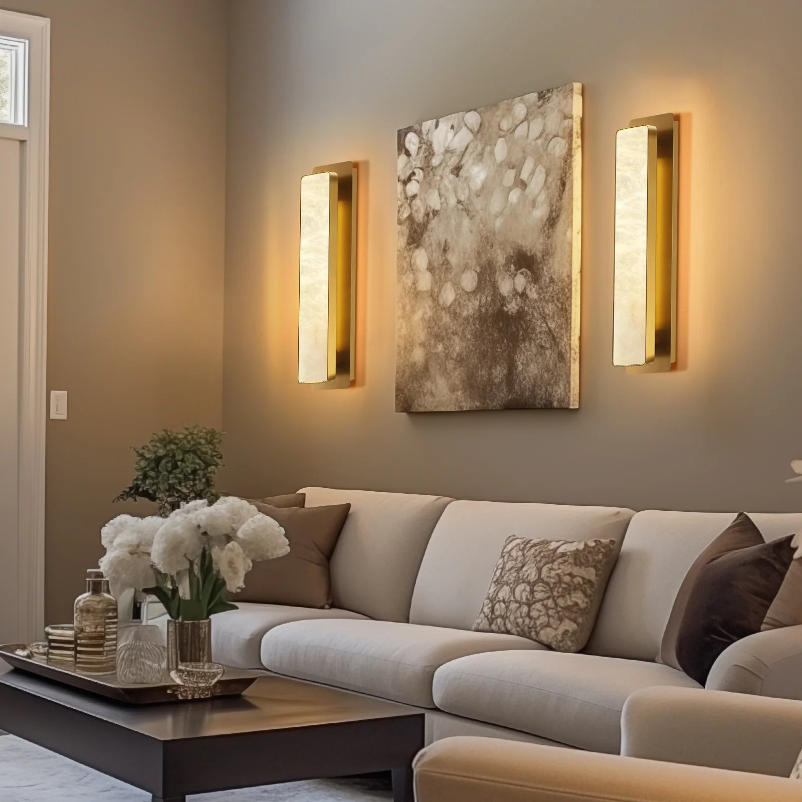 Mintreux Alabaster Modern Wall Sconces 51cm H