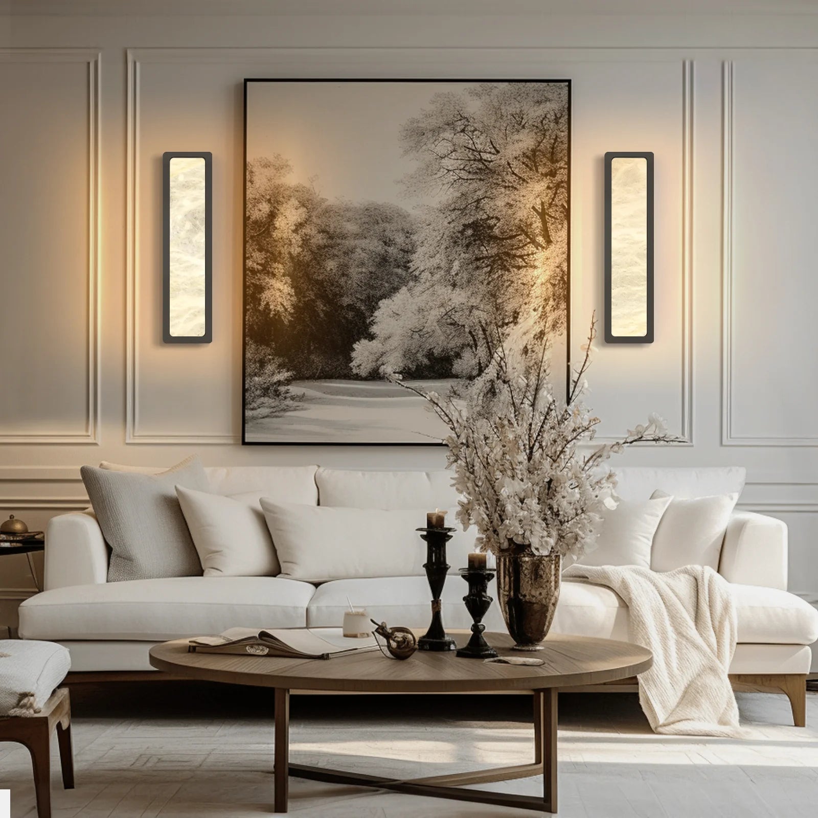 Mintreux Alabaster Modern Wall Sconces 51cm H