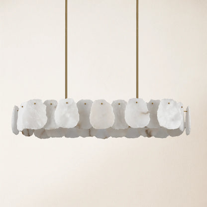 Moira Alabaster Oval Chandelier 109cm W