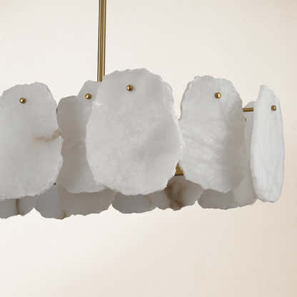 Moira Alabaster Oval Chandelier 43"W