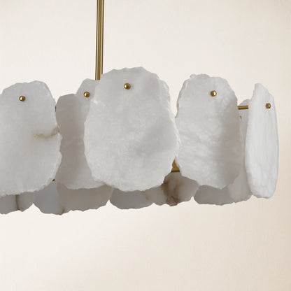 Moira Alabaster Oval Chandelier 109cm W