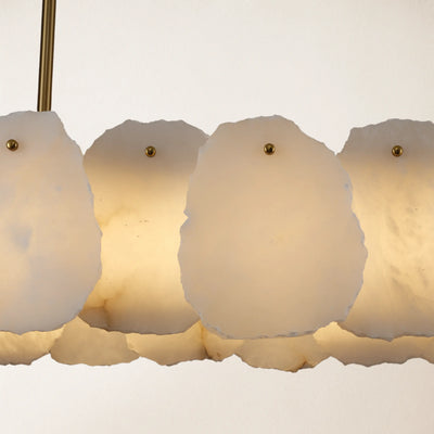 Moira Alabaster Oval Chandelier 43"W