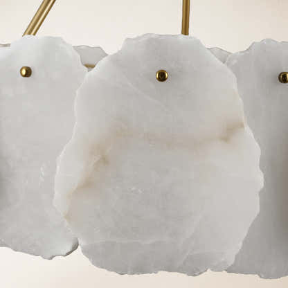 Moira Alabaster Round Chandelier 24"D