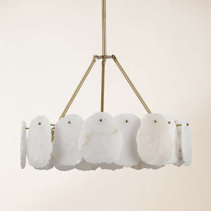 Moira Alabaster Round Chandelier 24"D