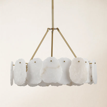 Moira Alabaster Round Chandelier 61cm D