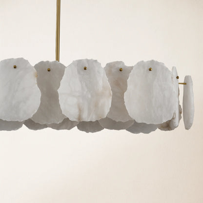 Moira Alabaster Oval Chandelier 119cm W