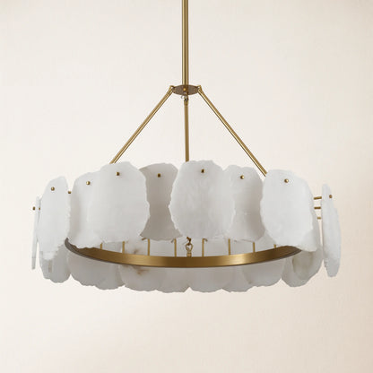 Moira Alabaster Round Chandelier 80cm D