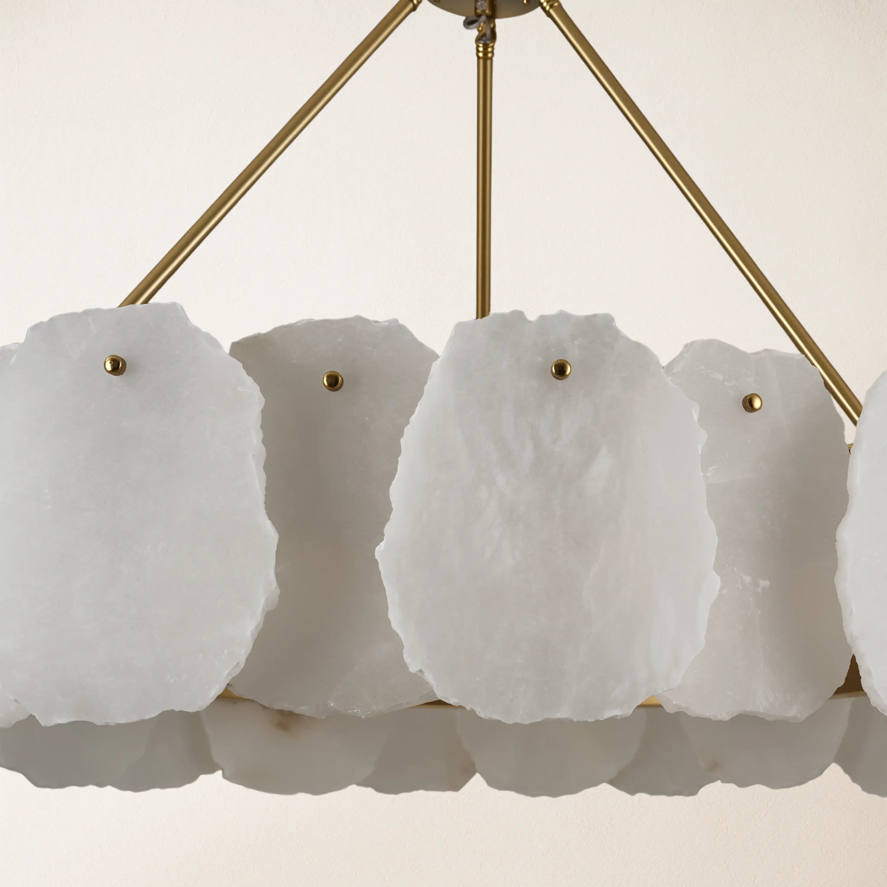 Moira Alabaster Round Chandelier 80cm D