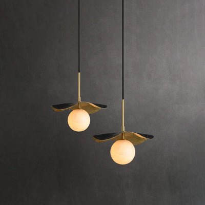Ondine Alabaster Spherical Pendant Light