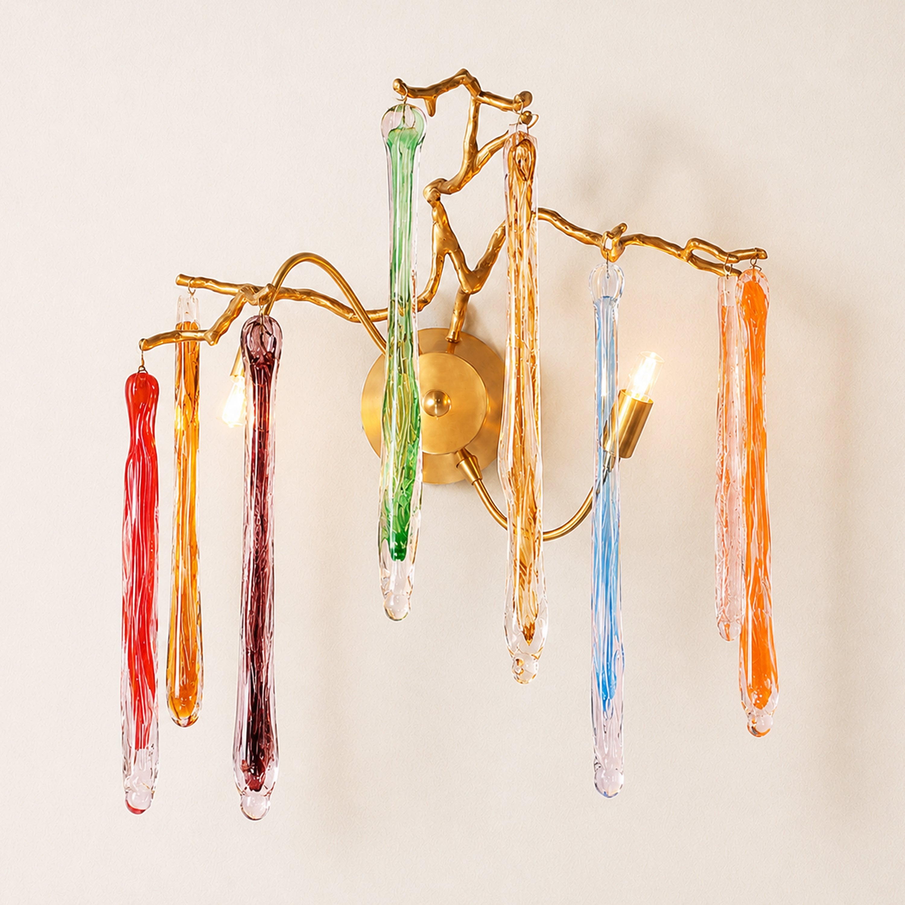 Nivalia Crystal Branch Wall Sconce