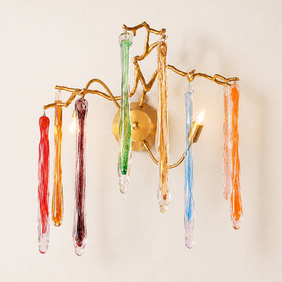 Nivalia Crystal Branch Wall Sconce