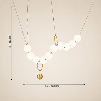 Celestine Necklace Glass Pendant
