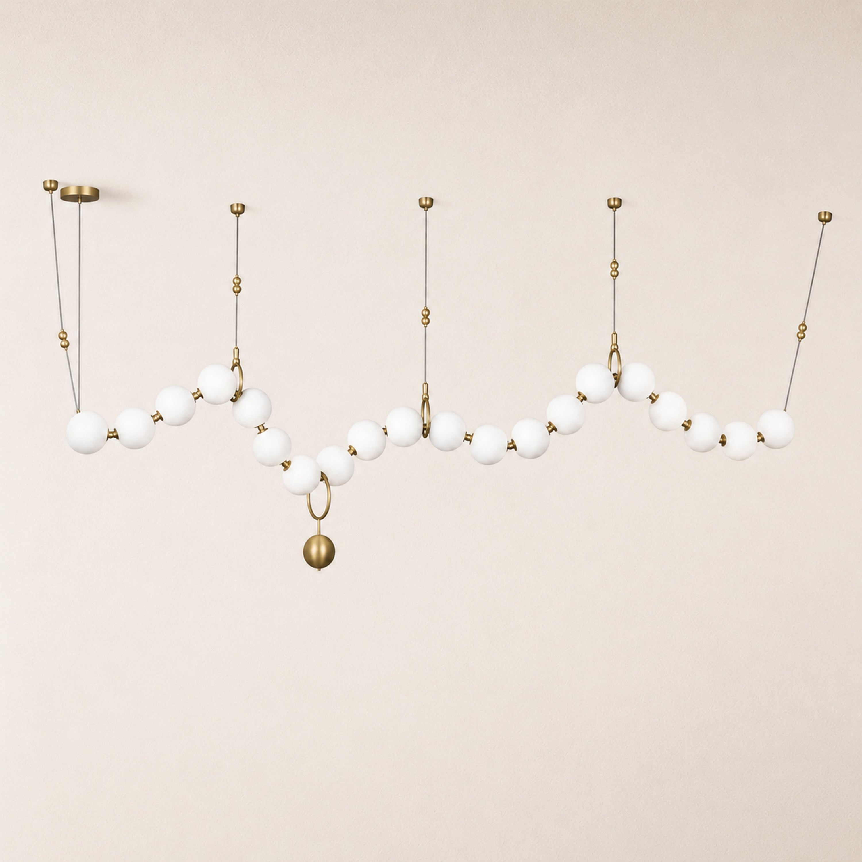 Celestine Necklace Glass Pendant