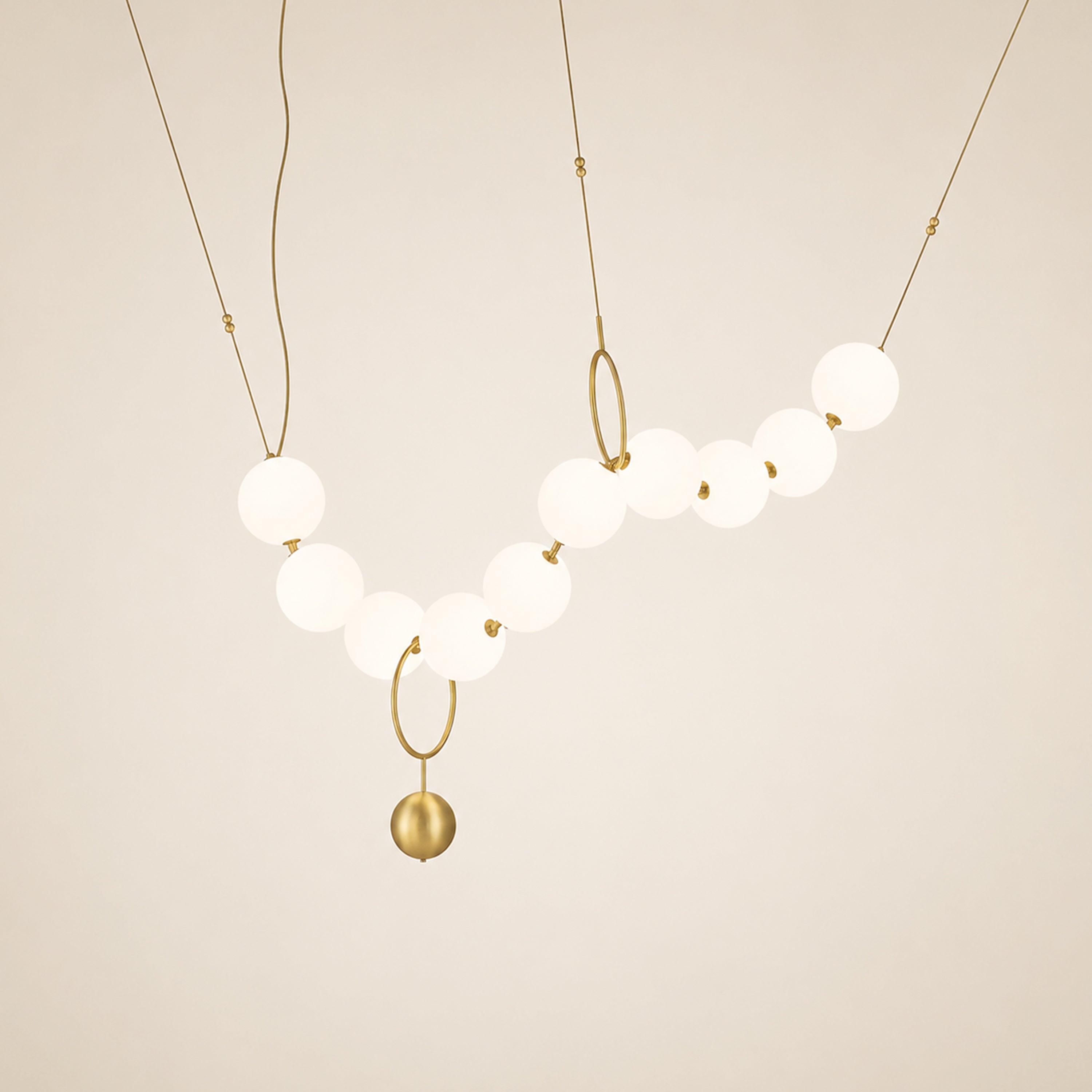 Celestine Necklace Glass Pendant