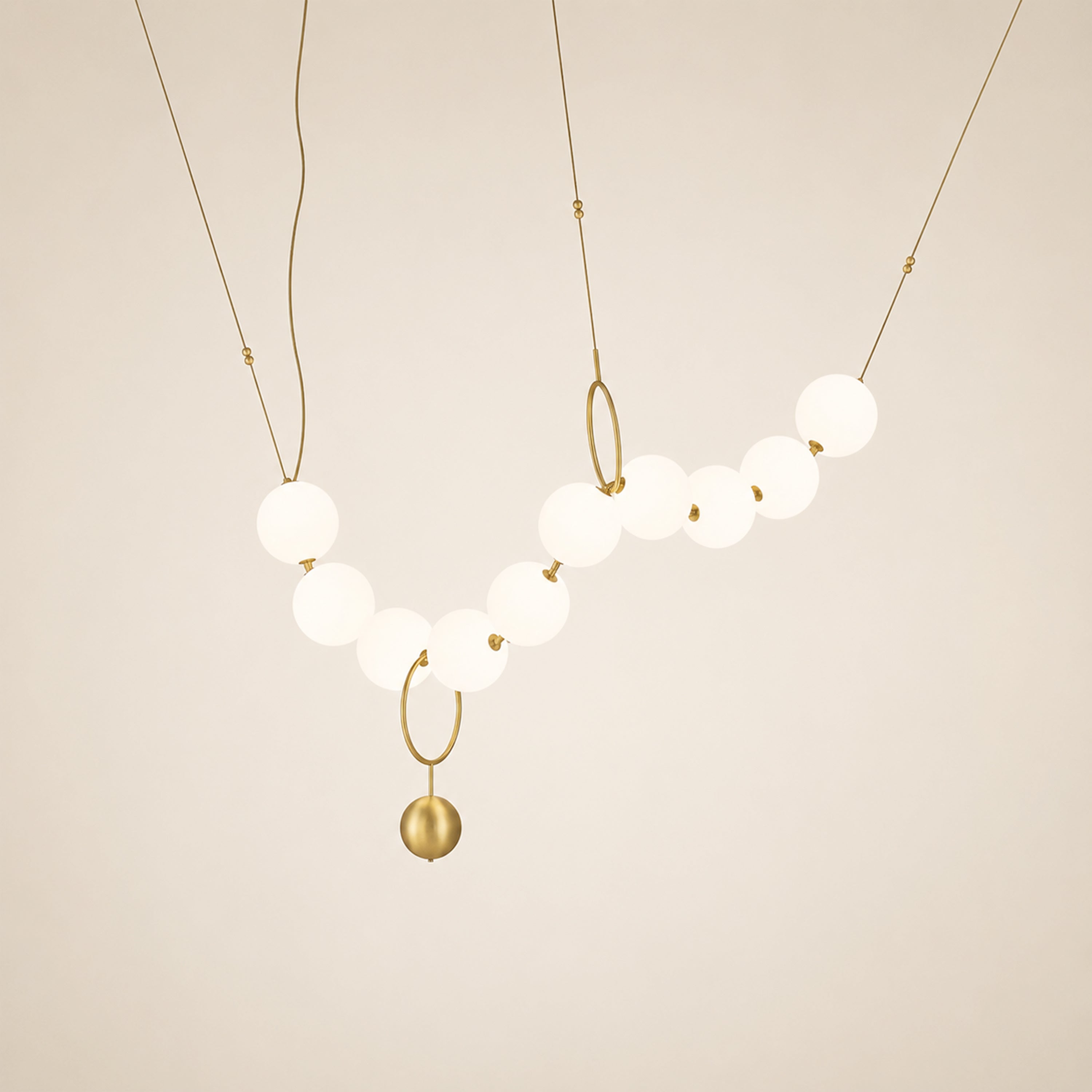Celestine Necklace Glass Pendant