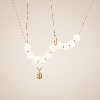 Celestine Necklace Glass Pendant