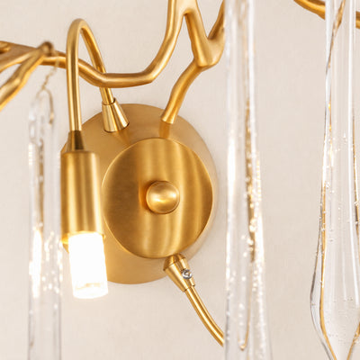 Nivalia Crystal Branch Wall Sconce
