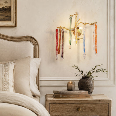 Nivalia Crystal Branch Wall Sconce