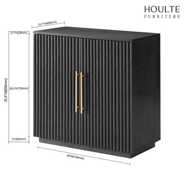 Holt 94.5″ Oak Media Console(Set of 3)