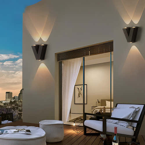 Lunaris Letters Outdoor Up Down Wall Light