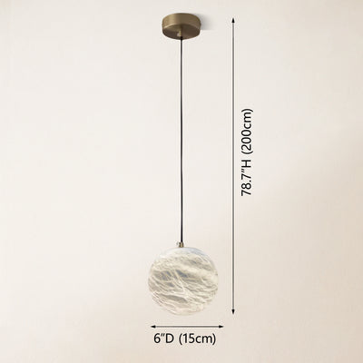 Nami Alabaster Global Ball Pendant Light 15cm D