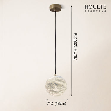 Nami Alabaster Global Ball Pendant Light 7"D