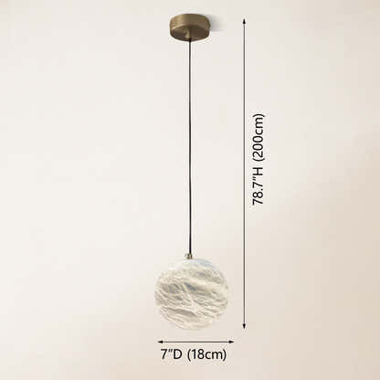 Nami Alabaster Global Ball Pendant Light 18cm D