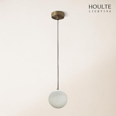 Nami Alabaster Global Ball Pendant Light 7"D