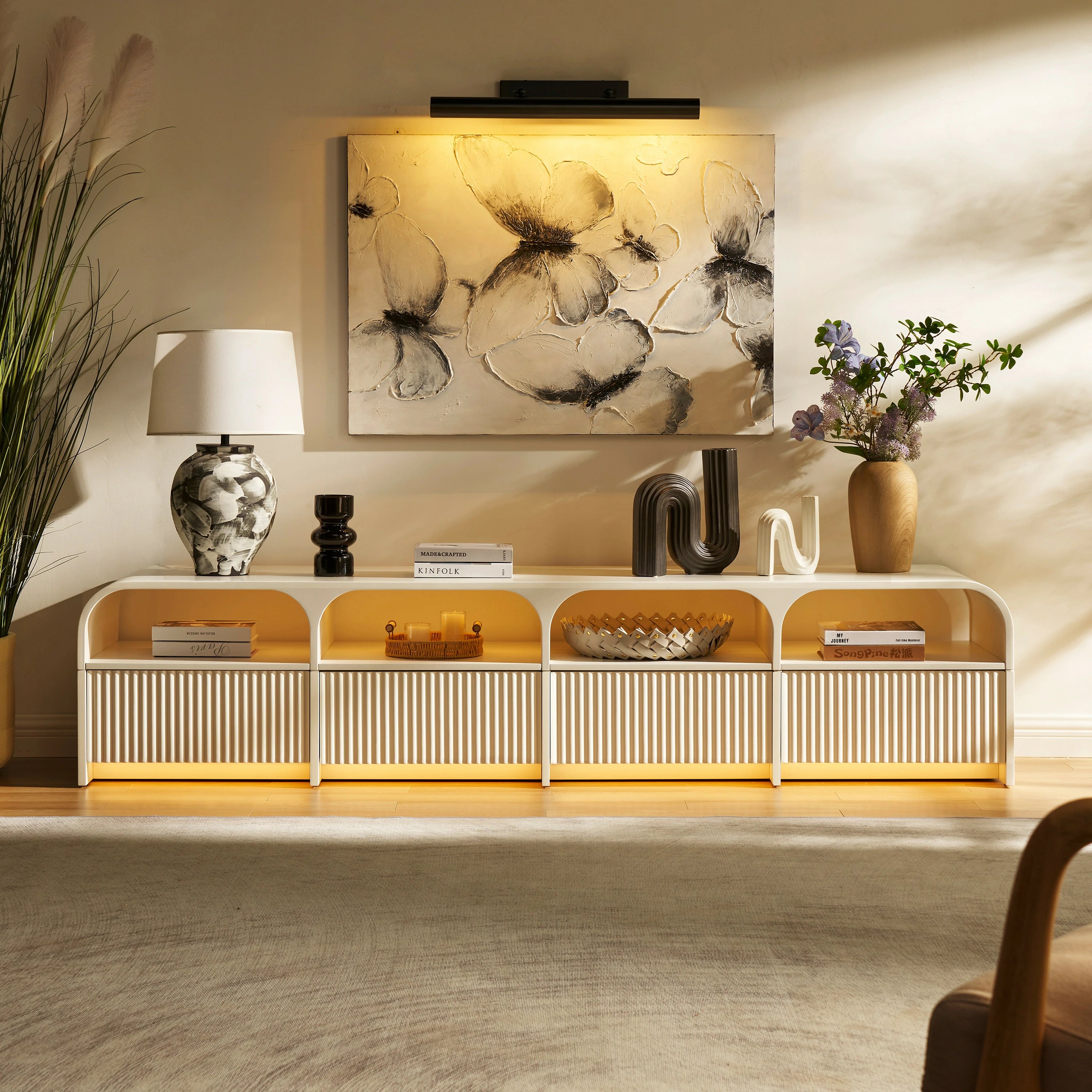 Naru Media Console 79.9" W