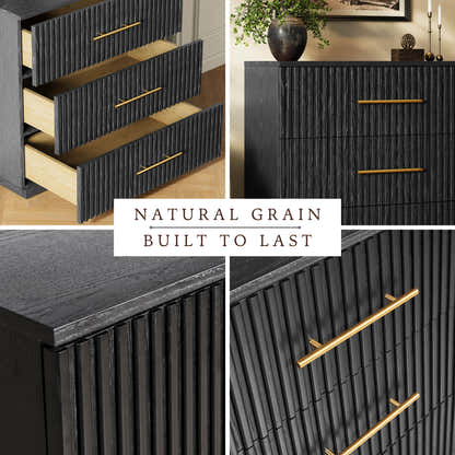 Holt 126" Oak 12-Drawer Chest(Set of 4)