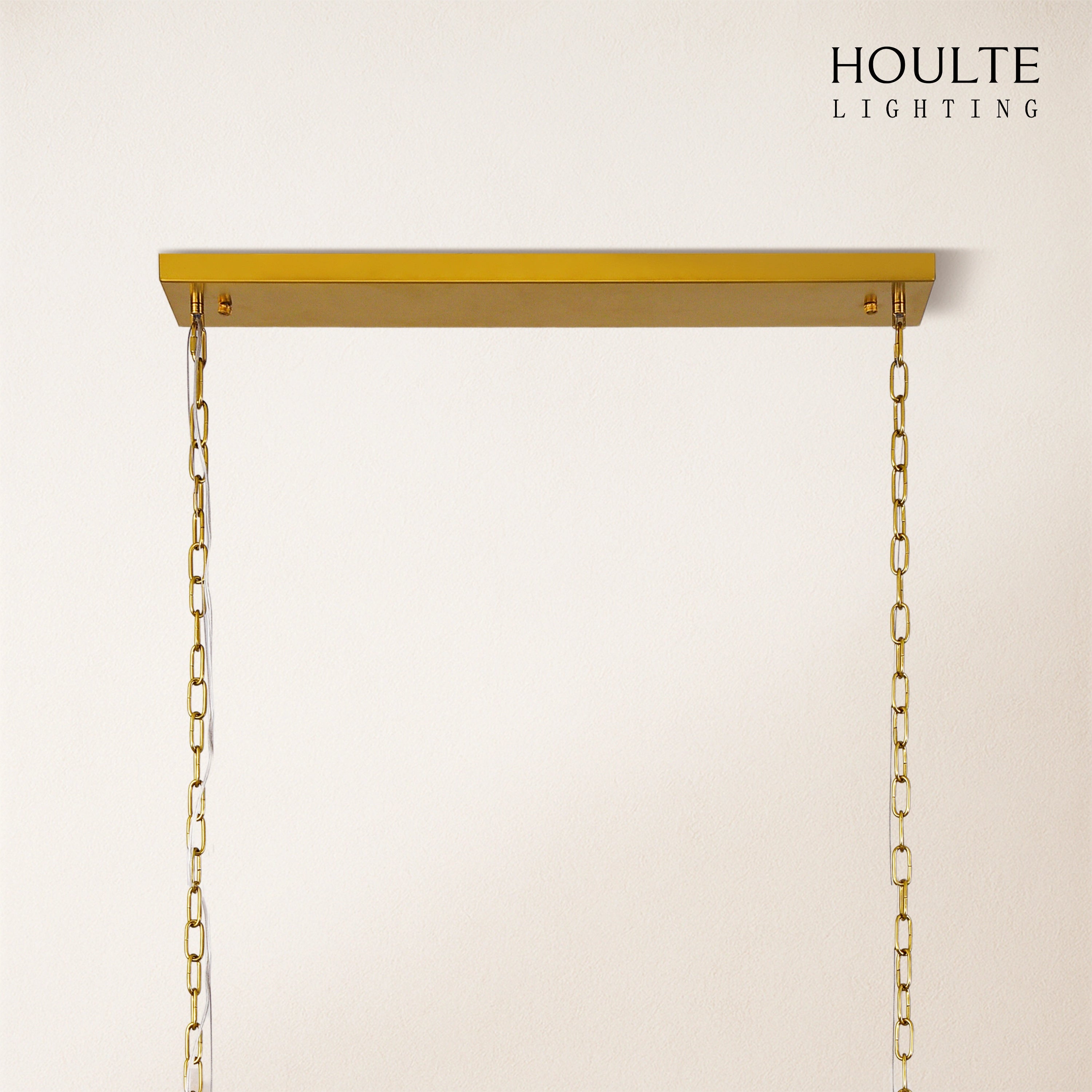 Nivislight Alabaster Rectangular Chandelier 140cm