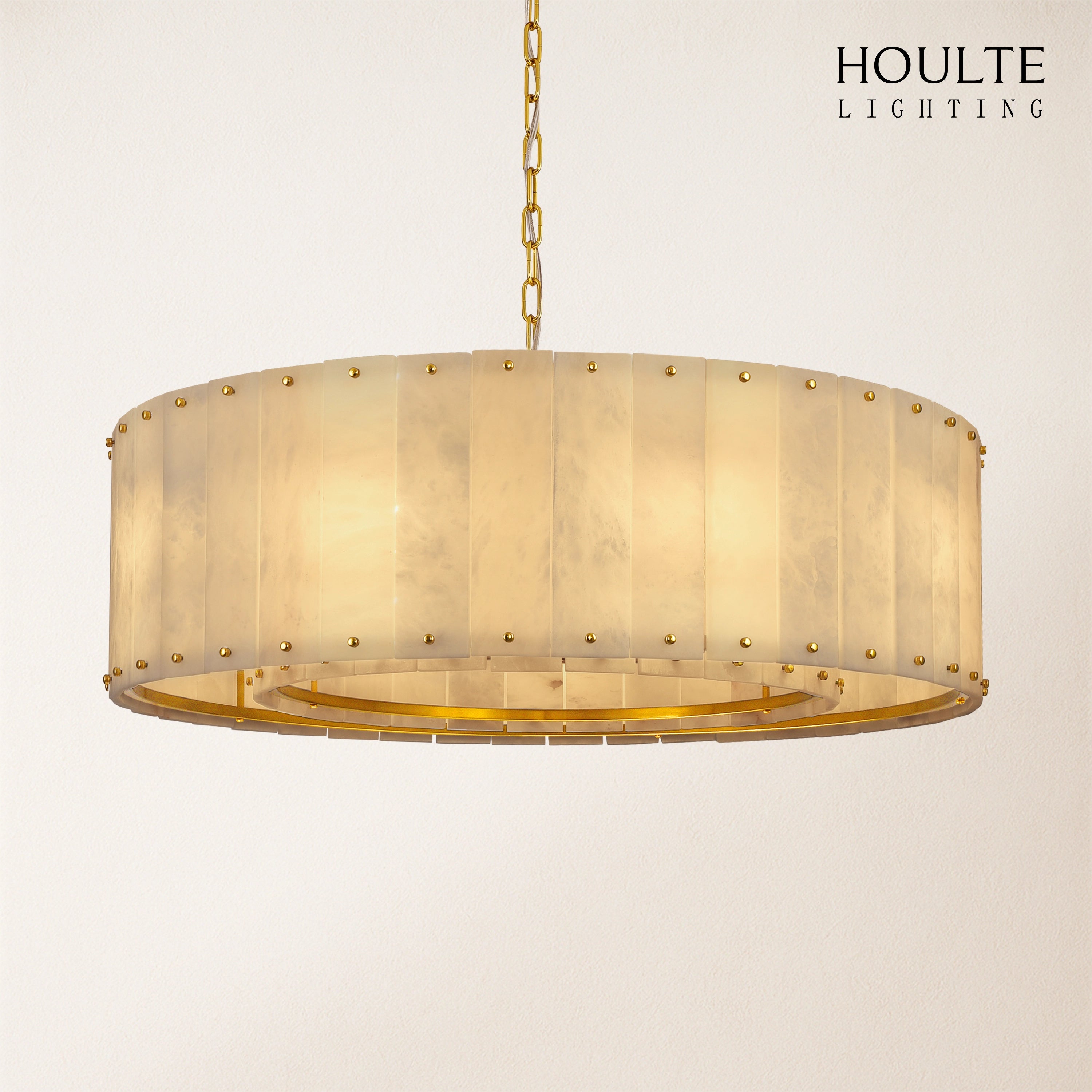 Nivislight Alabaster Round Chandelier 60.9cm