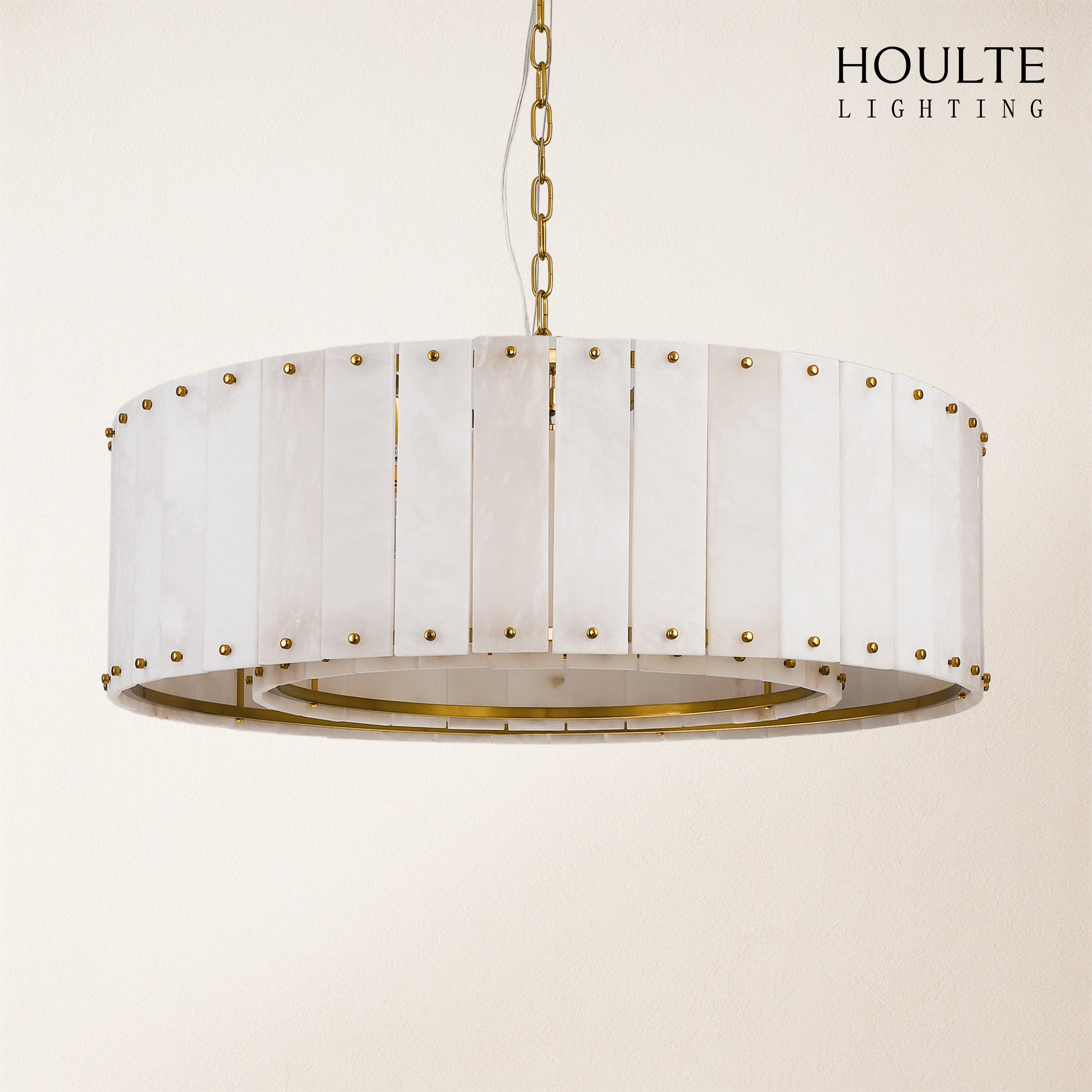 Nivislight Alabaster Round Chandelier 60.9cm