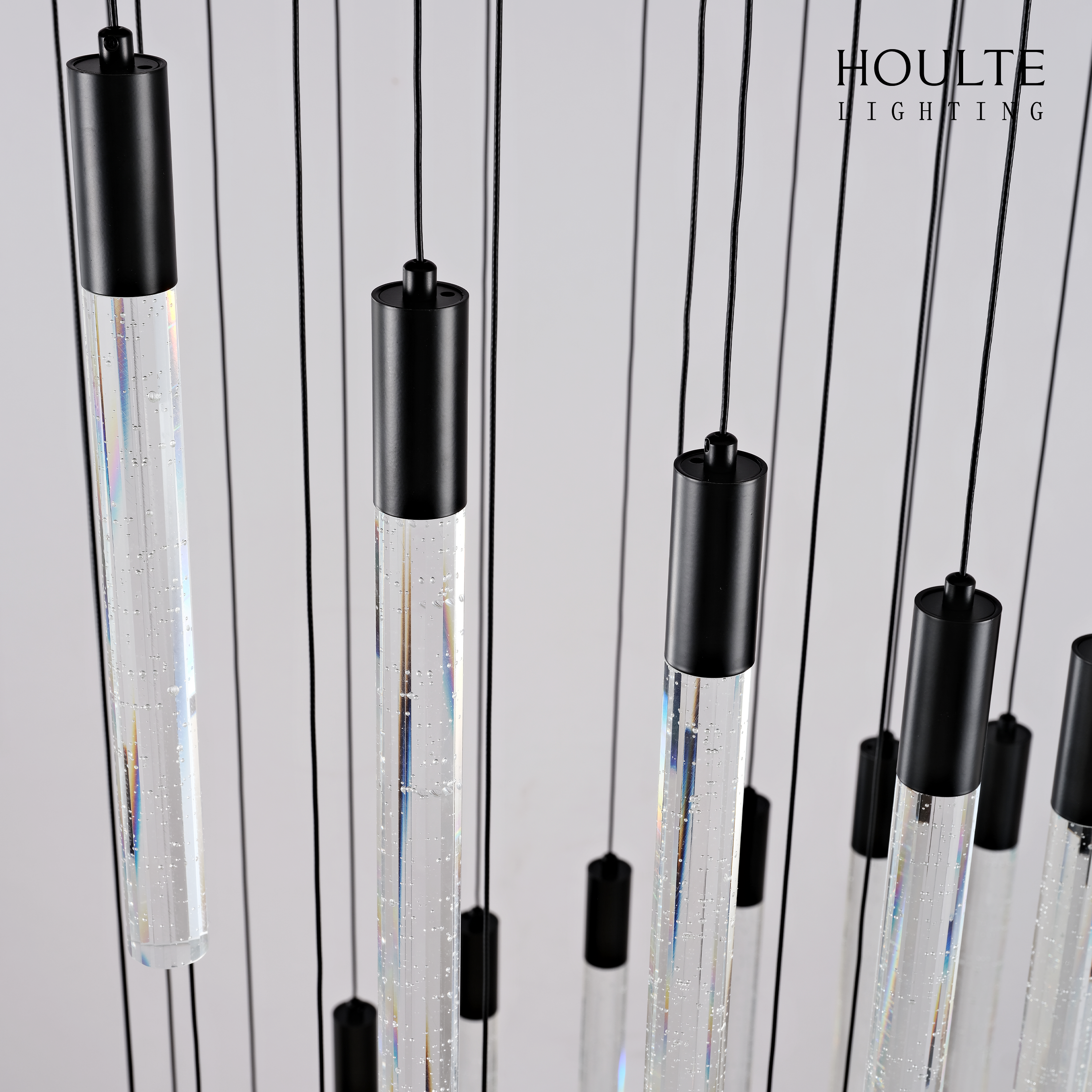 Nova Cascade Modern LED High Ceiling Chandelier 24"D