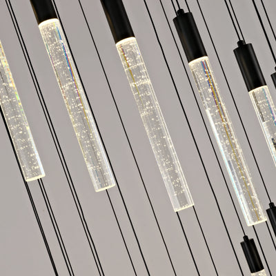 Nova Cascade Modern LED High Ceiling Chandelier 61cm D