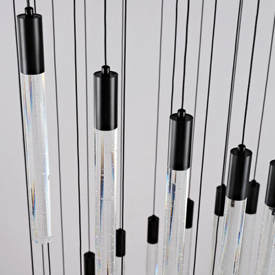Nova Cascade Modern LED High Ceiling Chandelier 61cm D