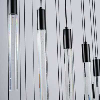 Nova Cascade Modern LED High Ceiling Chandelier 61cm D