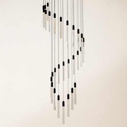 Nova Cascade Modern LED High Ceiling Chandelier 61cm D