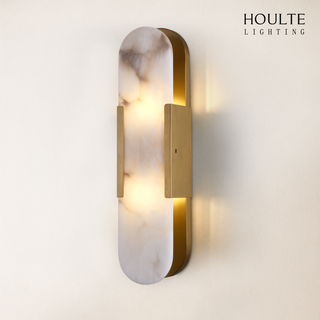 OpalEdge Alabaster Oval Wall Sconce 19.7"H