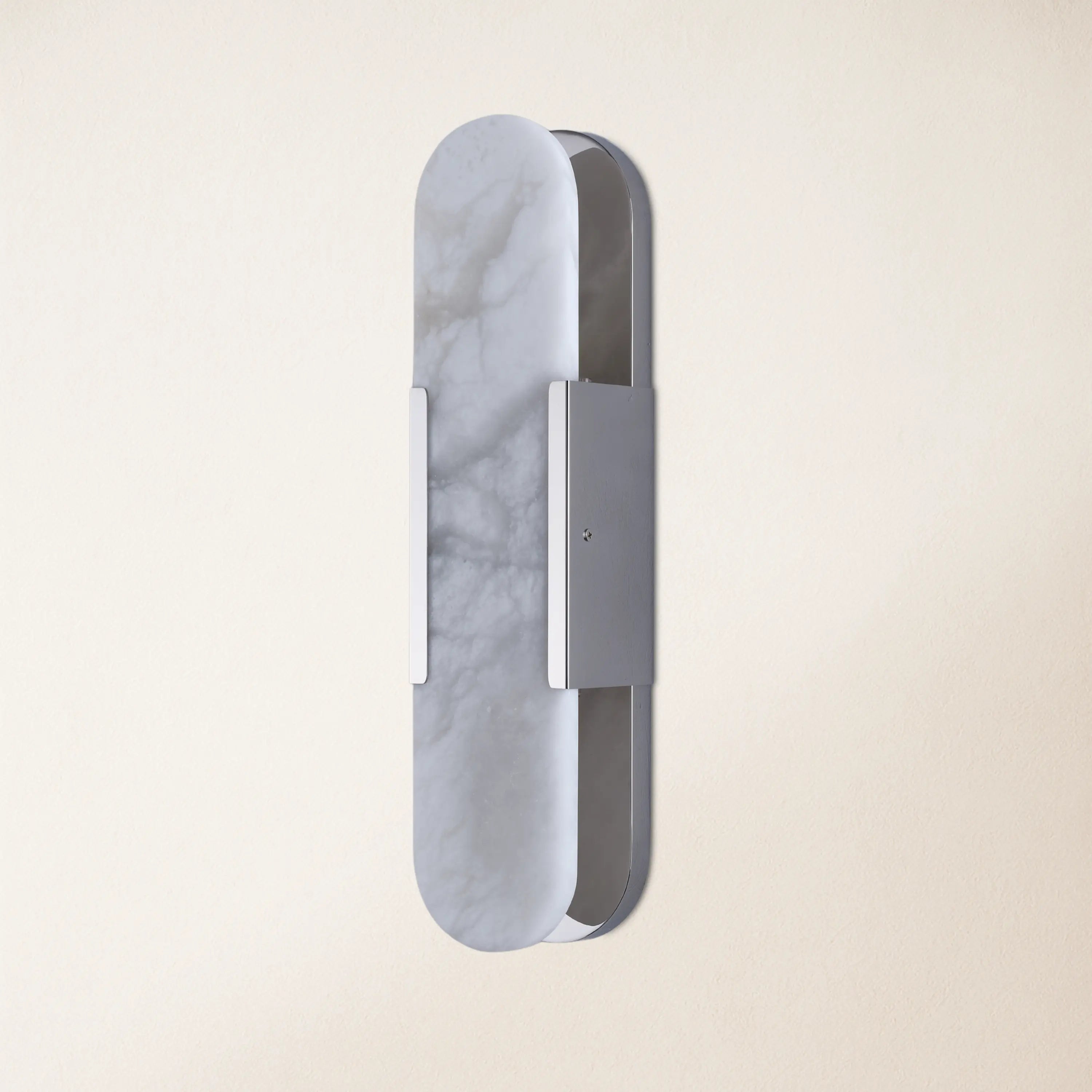 OpalEdge Alabaster Oval Wall Sconce 50cm H