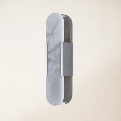 OpalEdge Alabaster Oval Wall Sconce 50cm H