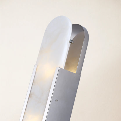 OpalEdge Alabaster Oval Wall Sconce 50cm H