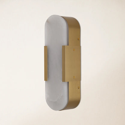 OpalEdge Alabaster Wall Sconce 35cm H