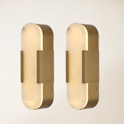 OpalEdge Alabaster Wall Sconce 35cm H