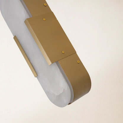 OpalEdge Alabaster Wall Sconce 35cm H