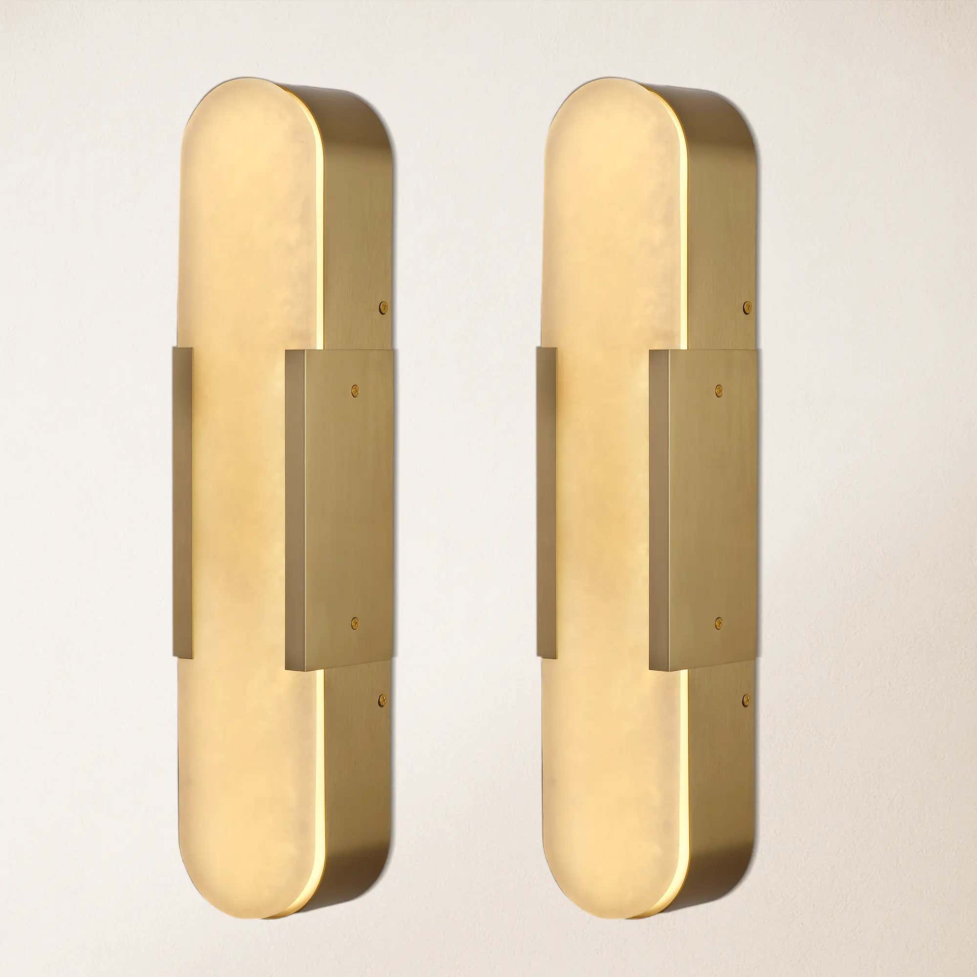 OpalEdge Alabaster Wall Sconce 20"H